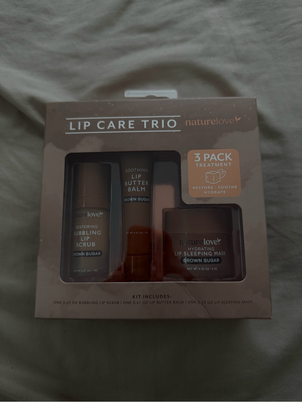 Lip Care Trio - Brown Sugar (3-Pack)